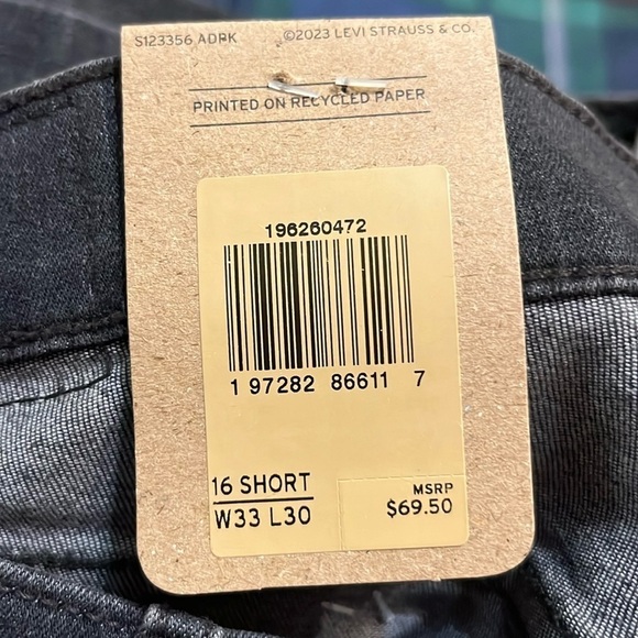 NWT Levi's Women's 311 Shaping Skinny Jeans 16 short - Picture 5 of 7